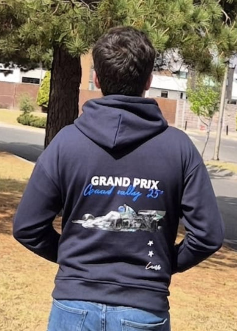 LAOVE Grand Prix Hoodie - Navy Blue