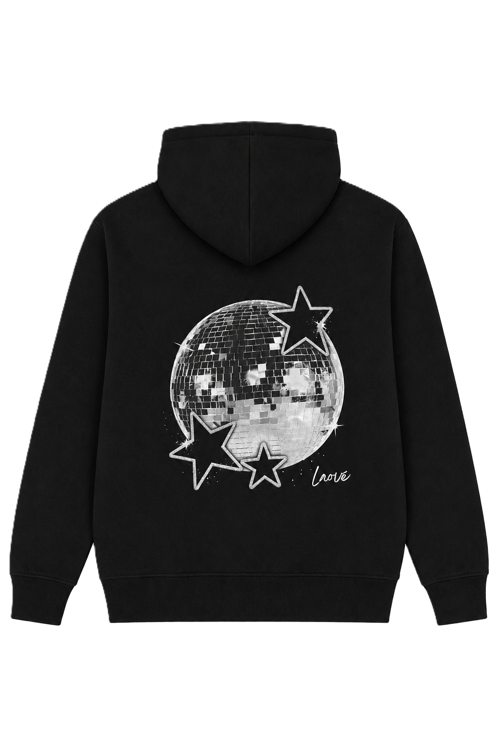 LAOVE Disco Ball Hoodie - Black