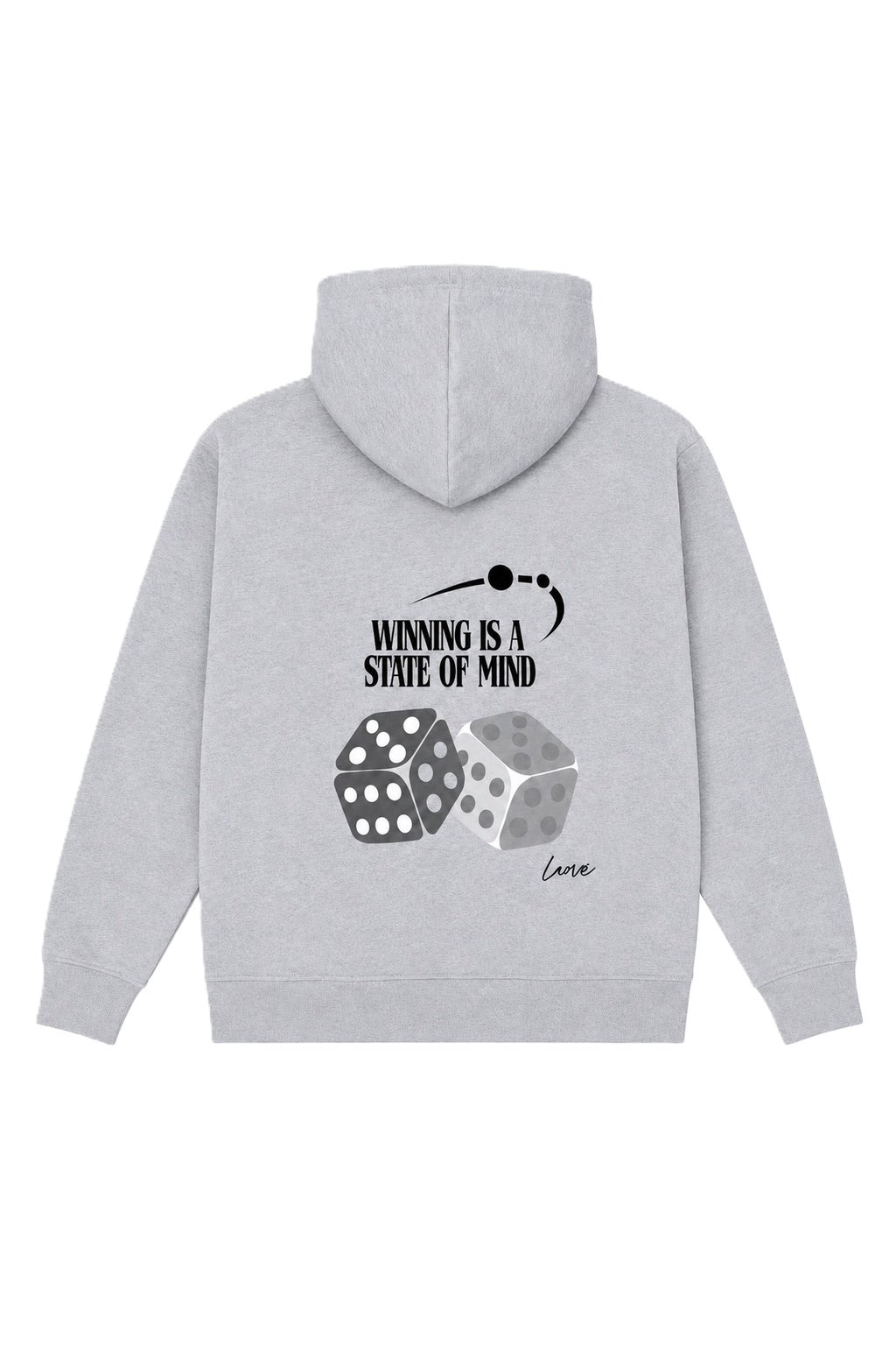 LAOVE Hoodie Lucky Dice - Gris