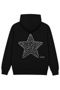 LAOVE Bambi Star Print Hoodie - Black
