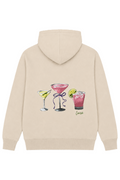 LAOVE Hoodie Pink Drinks - Beige